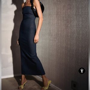 ZARA ZW THE DENIM DRESS